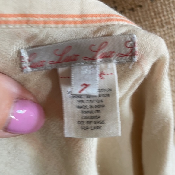 Cotton skirt with frayed edging - Picture 3 of 4